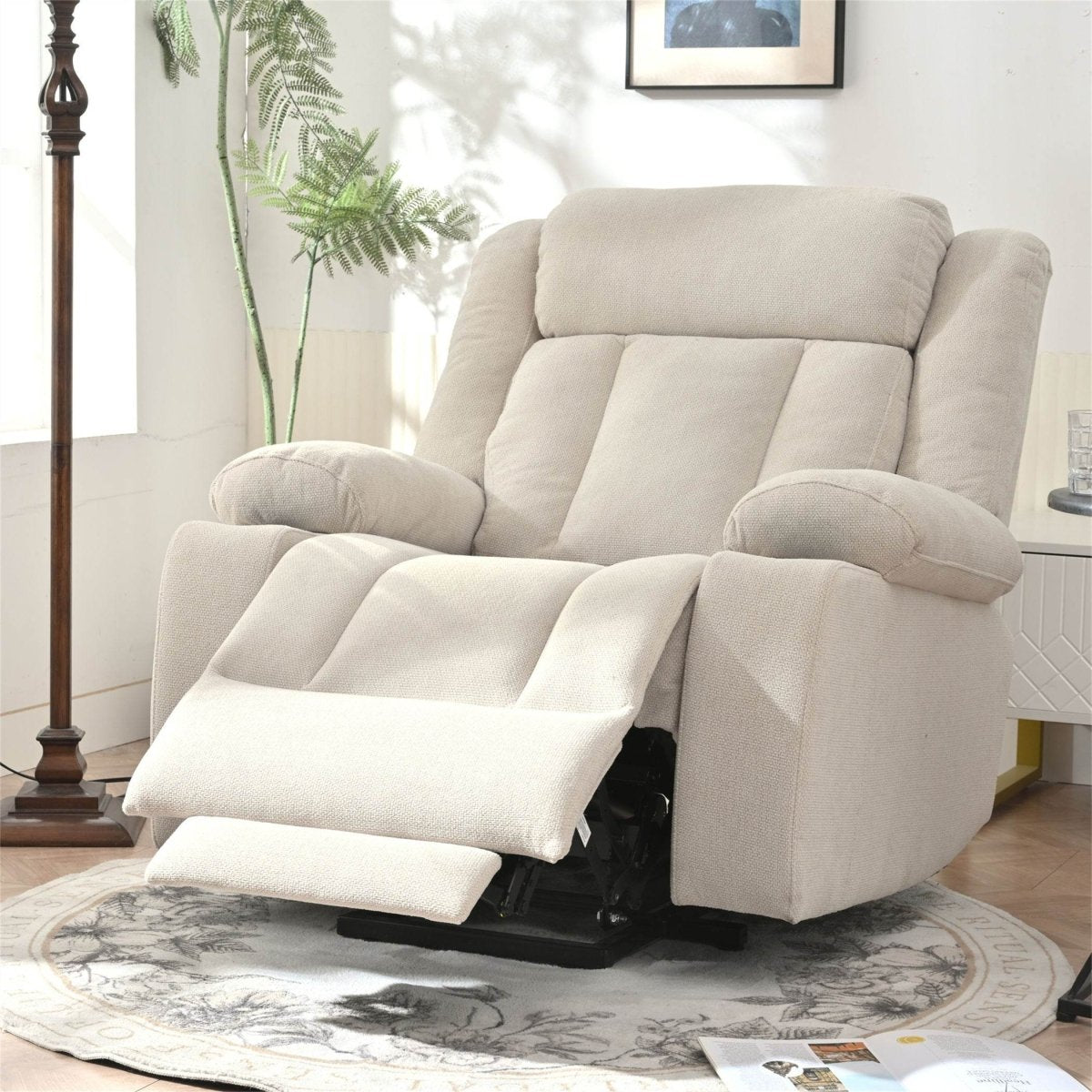 Power Lift Recliner Chair - Light Gray - Sleep Galleria