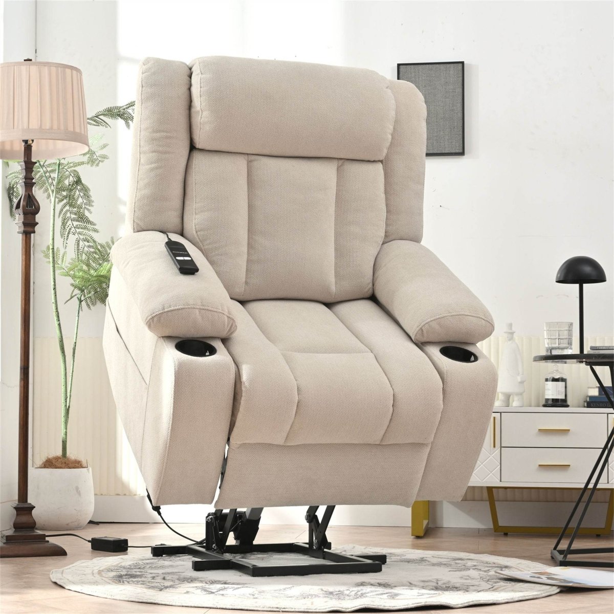 Power Lift Recliner Chair - Light Gray - Sleep Galleria