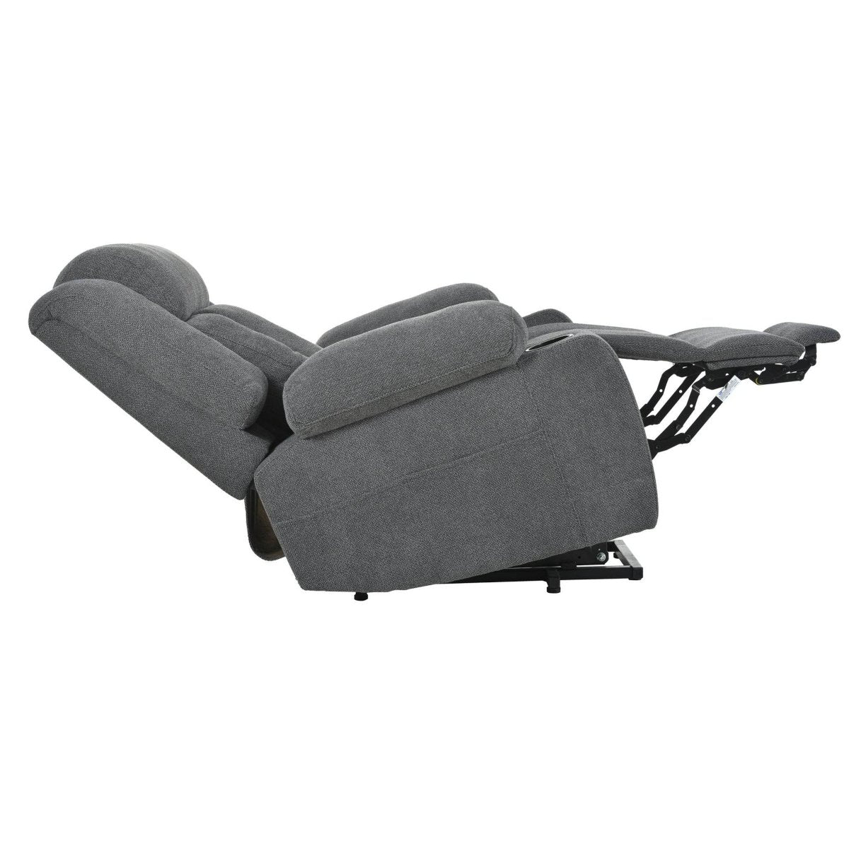 Power Lift Recliner Chair with Extended Footrest - Dark Gray - Sleep Galleria