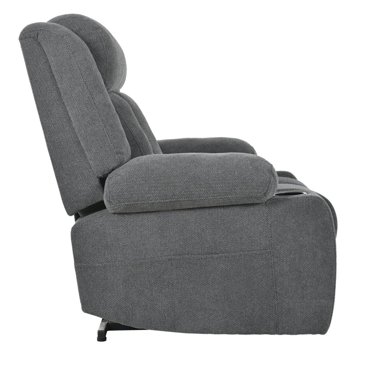 Power Lift Recliner Chair with Extended Footrest - Dark Gray - Sleep Galleria