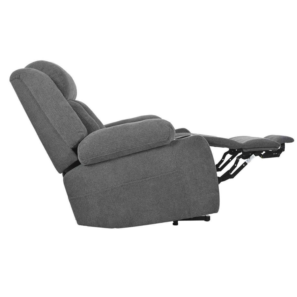 Power Lift Recliner Chair with Extended Footrest - Dark Gray - Sleep Galleria