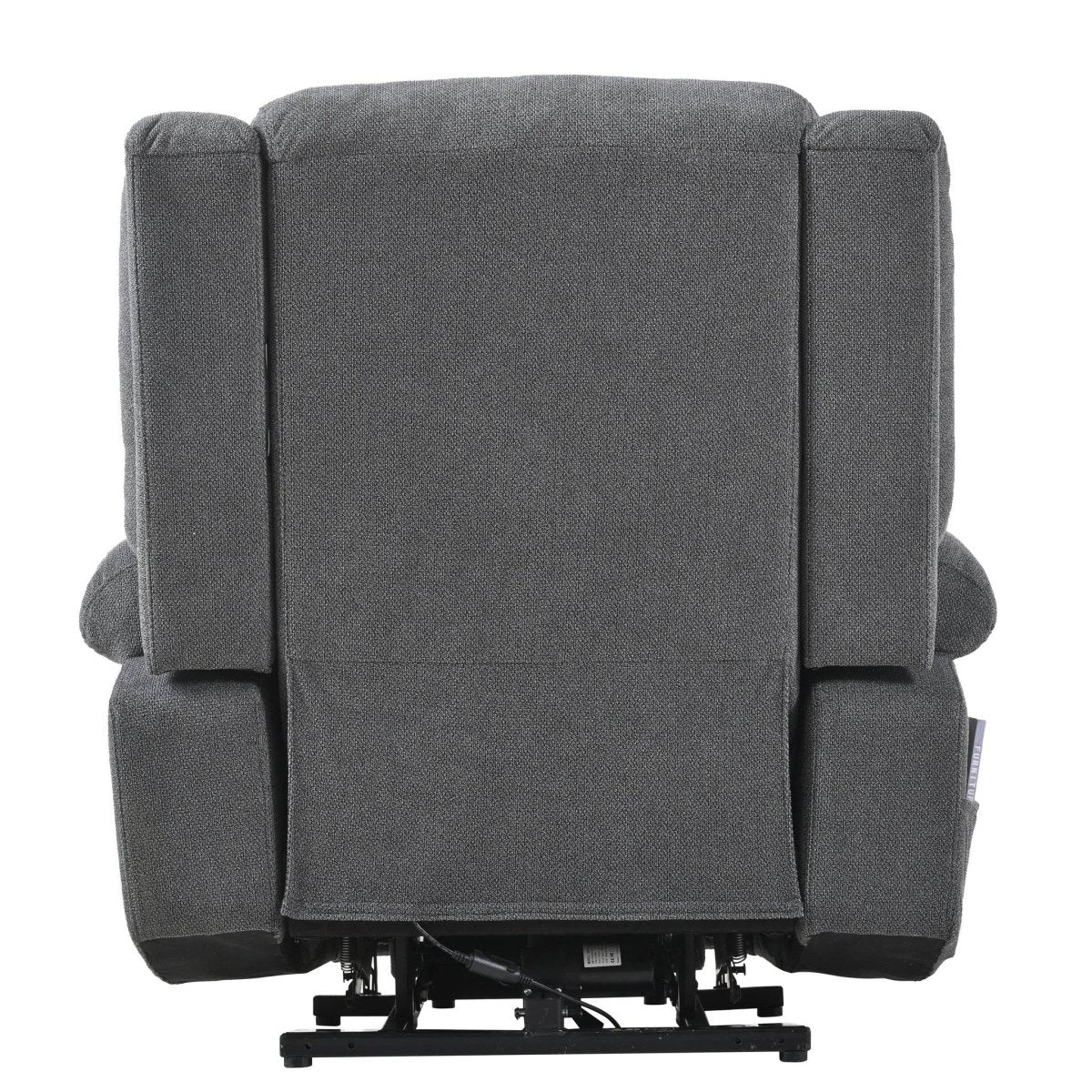 Power Lift Recliner Chair with Extended Footrest - Dark Gray - Sleep Galleria