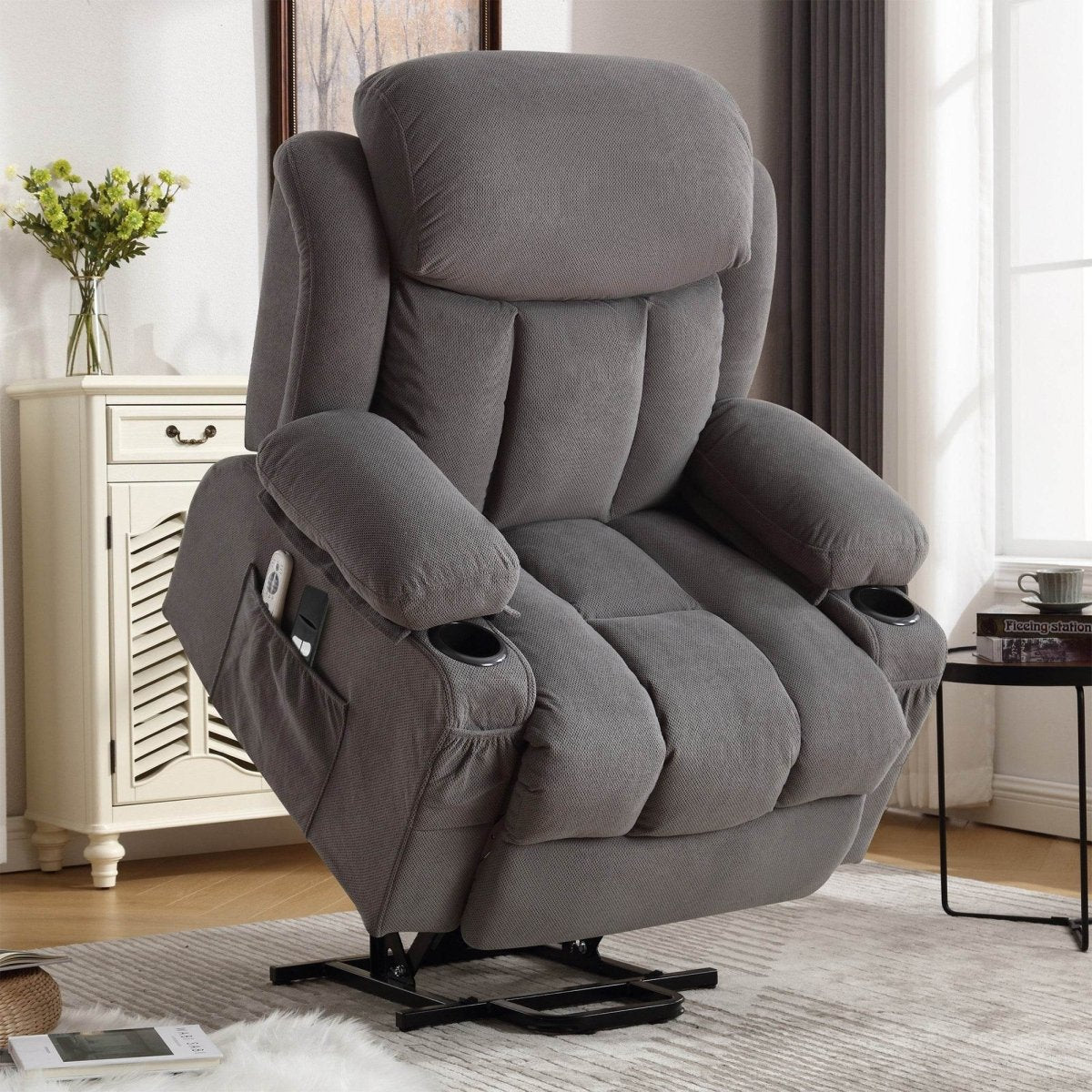 Power Lift Recliner Chair with Heat and Massage - Sleep Galleria