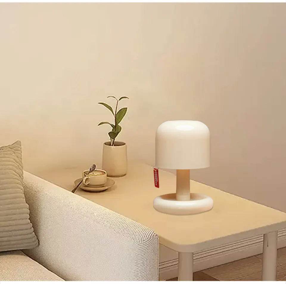 Rechargeable Mushroom Night Light Led Sunset Table Lamp USB Minimalist Desk Bedroom Bar Room Decoration Atmosphere Mood Light - Sleep Galleria