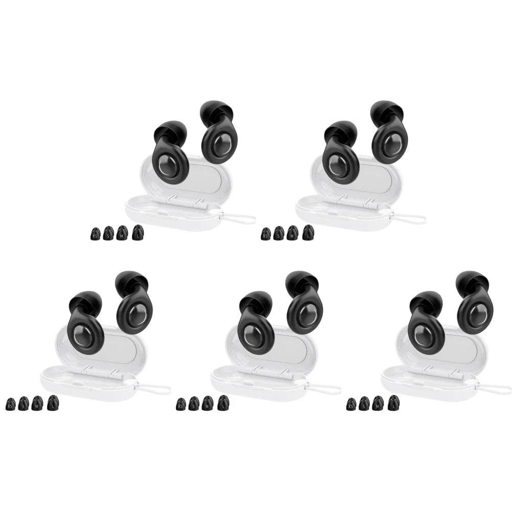 Reusable Silicone Snore Blocker Ear Plug with 10 Eartips Carrying Case Noise Cancelling Ear Plugs for Sleep Deep Focus Travel - Sleep Galleria