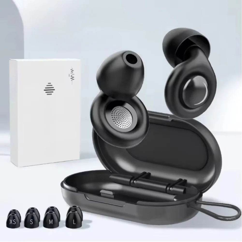 Reusable Silicone Snore Blocker Ear Plug with 10 Eartips Carrying Case Noise Cancelling Ear Plugs for Sleep Deep Focus Travel - Sleep Galleria
