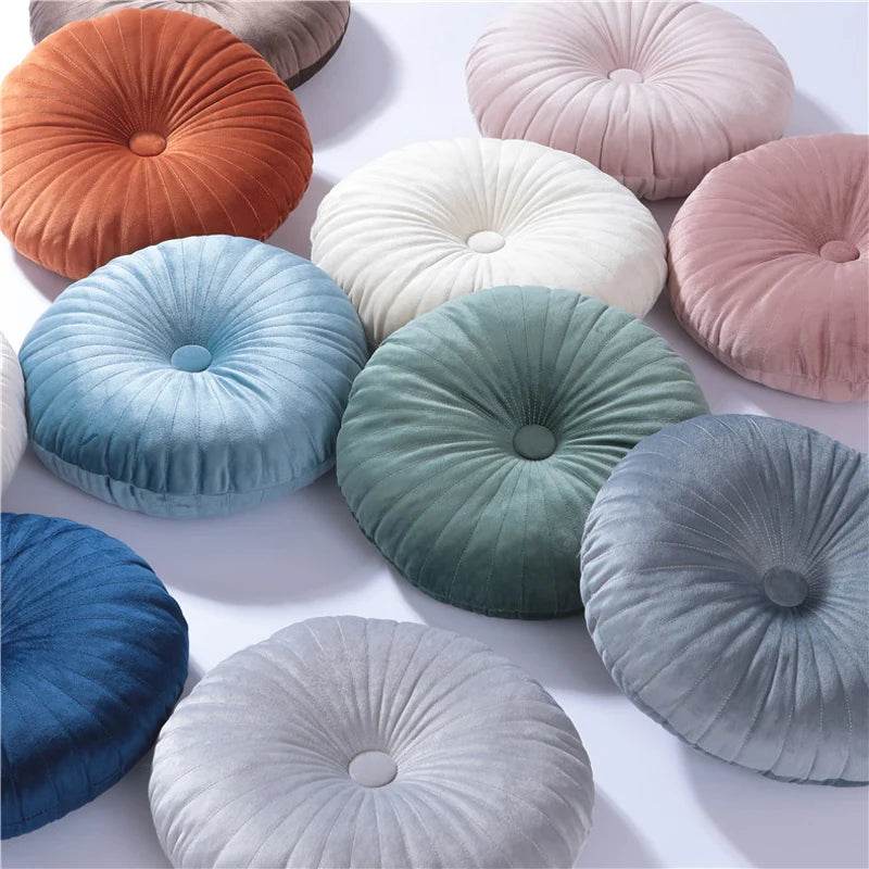 Round Pouf Throw Pillow Tatami Cushion Home Decorative Sofa Cushion Bed Chair Floor Coussin Soft Seat Pillow Pad 35x35cm - Sleep Galleria