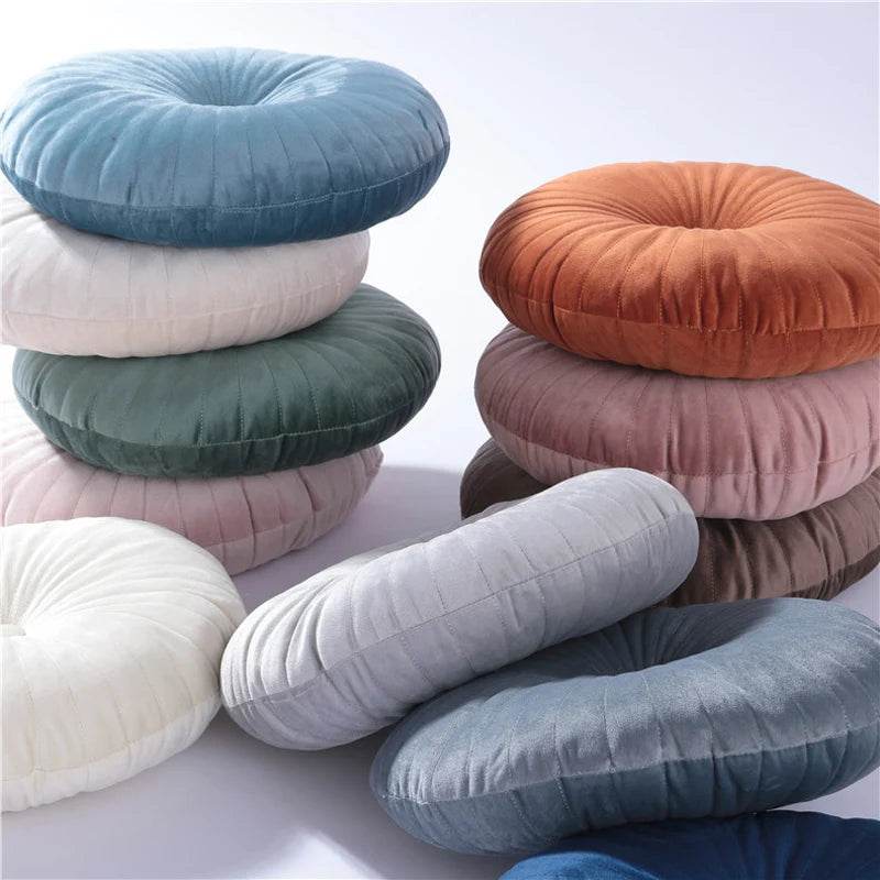 Round Pouf Throw Pillow Tatami Cushion Home Decorative Sofa Cushion Bed Chair Floor Coussin Soft Seat Pillow Pad 35x35cm - Sleep Galleria
