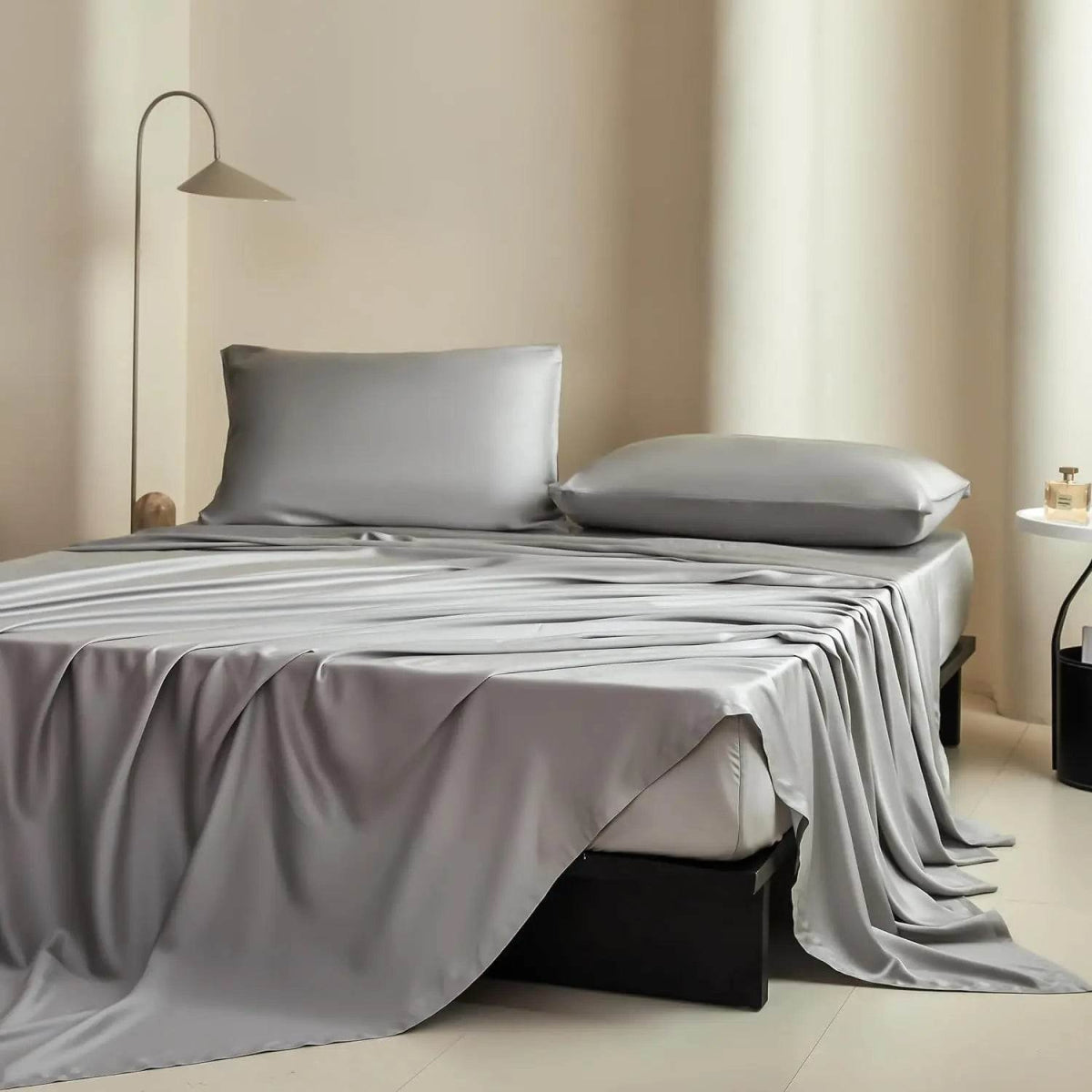 Simple&Opulence 100% Tencel Lyocell Sheet Set 4 Pieces, Moisture-Wicking, Silky Soft Cooling Sheets for All-Season - Sleep Galleria