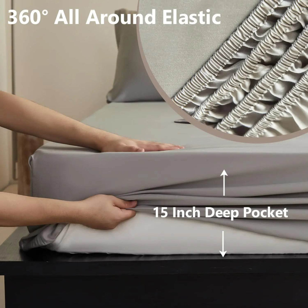 Simple&Opulence 100% Tencel Lyocell Sheet Set 4 Pieces, Moisture-Wicking, Silky Soft Cooling Sheets for All-Season - Sleep Galleria