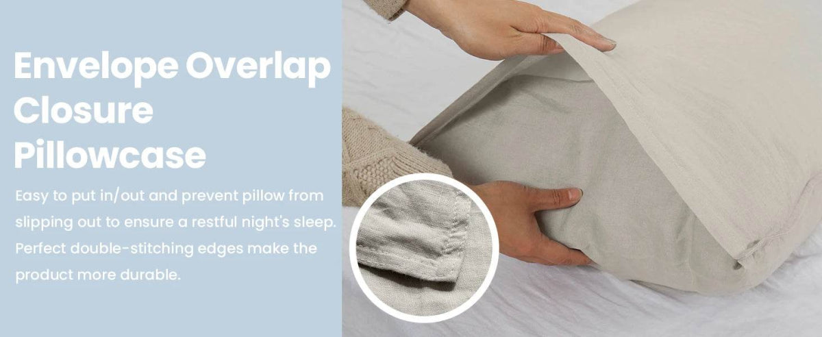 Simple&Opulence 3/4 Pcs 100% Bed Linen Sheet Set Basic Style Washed Natural French Flax Soft Breathable Comforter Sheets Sets - Sleep Galleria