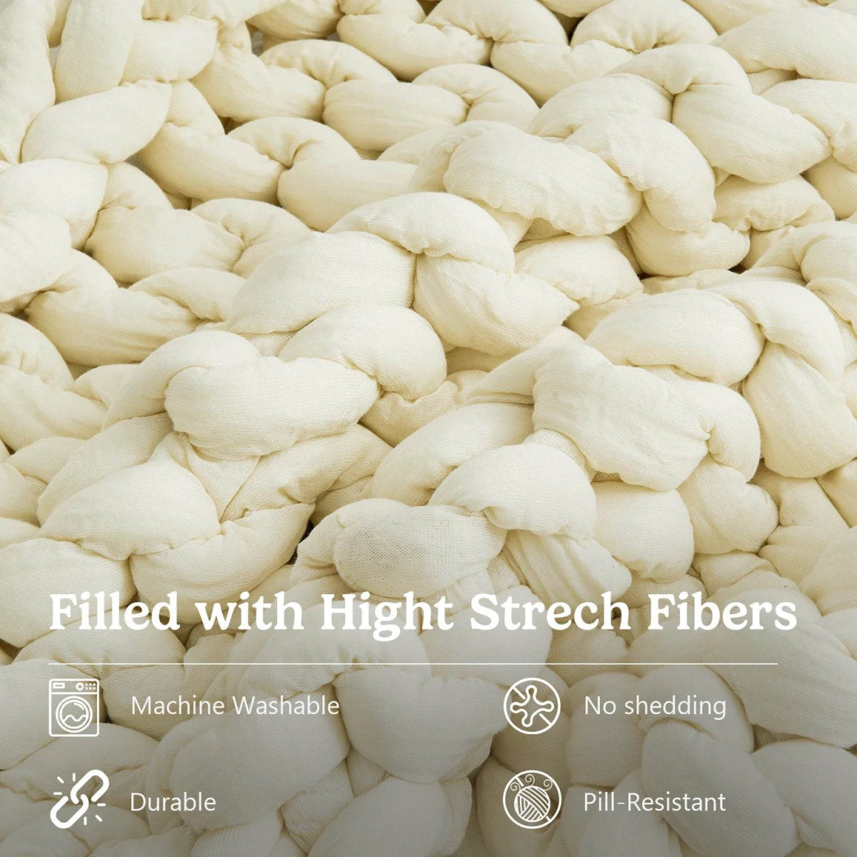 Simple&Opulence Handmade Chunky Knit Weighted Blanket for Adults, Cooling Heavy Cable Knitted Throw Blanket Home Decor for Sofa - Sleep Galleria