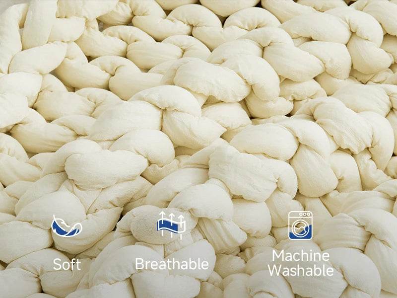 Simple&Opulence Handmade Chunky Knit Weighted Blanket for Adults, Cooling Heavy Cable Knitted Throw Blanket Home Decor for Sofa - Sleep Galleria