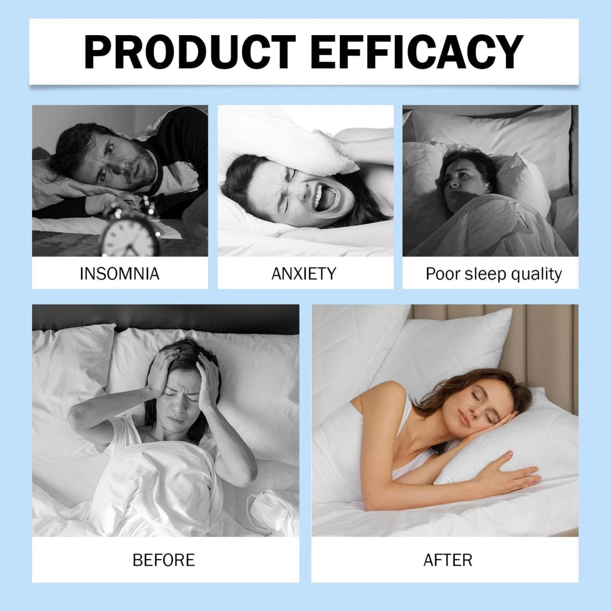 Sleep Spray Fast Absorption Mild Long Lasting No Fragrance Overnight Sleep Pillow Spray Sleep Aid Spray 100ML - Sleep Galleria