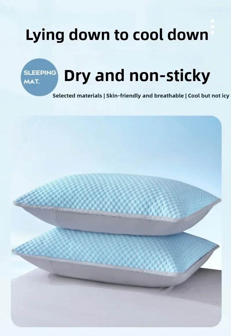 Summer Cooling Pillowcase Solid Color Ice Bean Bean Pillowcase Cool Feeling Air Conditioning Cover Washable (No Pillow) 48x74cm - Sleep Galleria