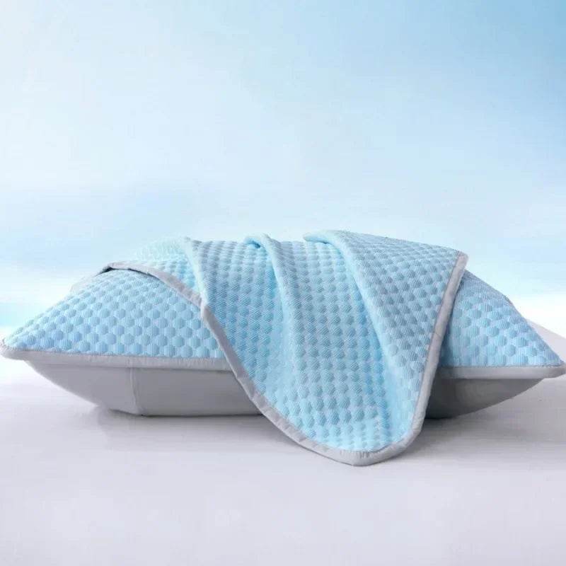 Summer Cooling Pillowcase Solid Color Ice Bean Bean Pillowcase Cool Feeling Air Conditioning Cover Washable (No Pillow) 48x74cm - Sleep Galleria