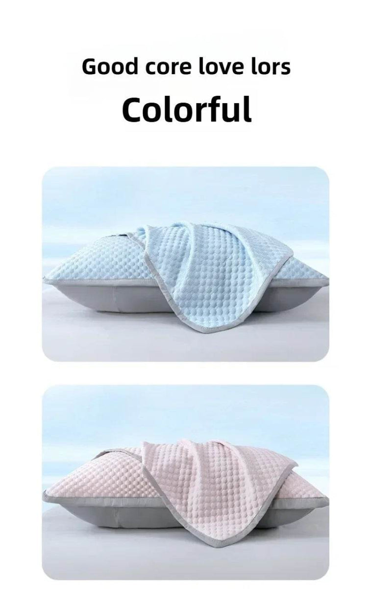 Summer Cooling Pillowcase Solid Color Ice Bean Bean Pillowcase Cool Feeling Air Conditioning Cover Washable (No Pillow) 48x74cm - Sleep Galleria