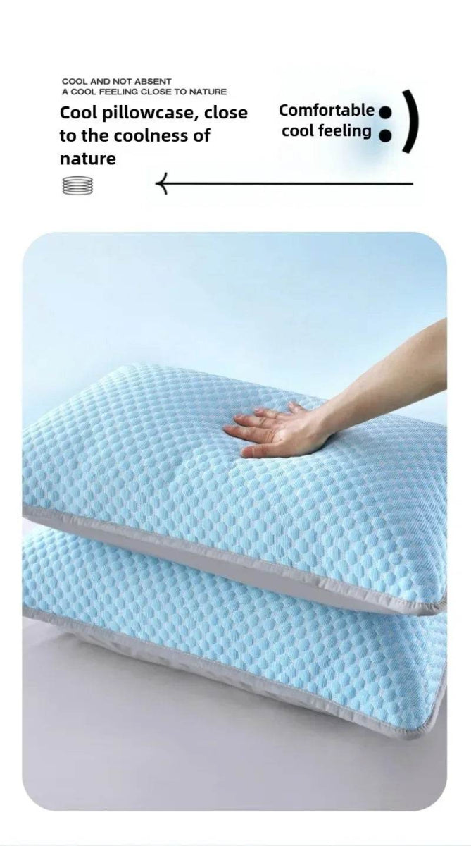 Summer Cooling Pillowcase Solid Color Ice Bean Bean Pillowcase Cool Feeling Air Conditioning Cover Washable (No Pillow) 48x74cm - Sleep Galleria
