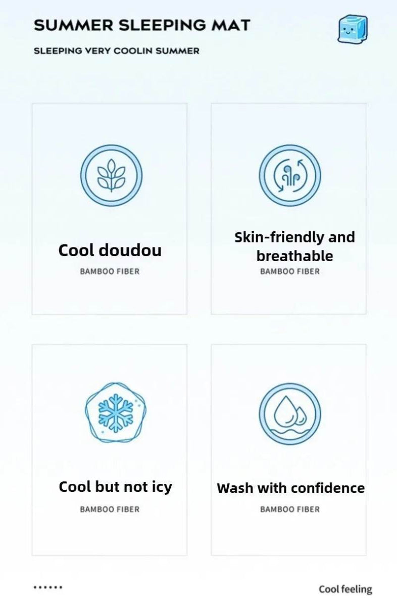 Summer Cooling Pillowcase Solid Color Ice Bean Bean Pillowcase Cool Feeling Air Conditioning Cover Washable (No Pillow) 48x74cm - Sleep Galleria