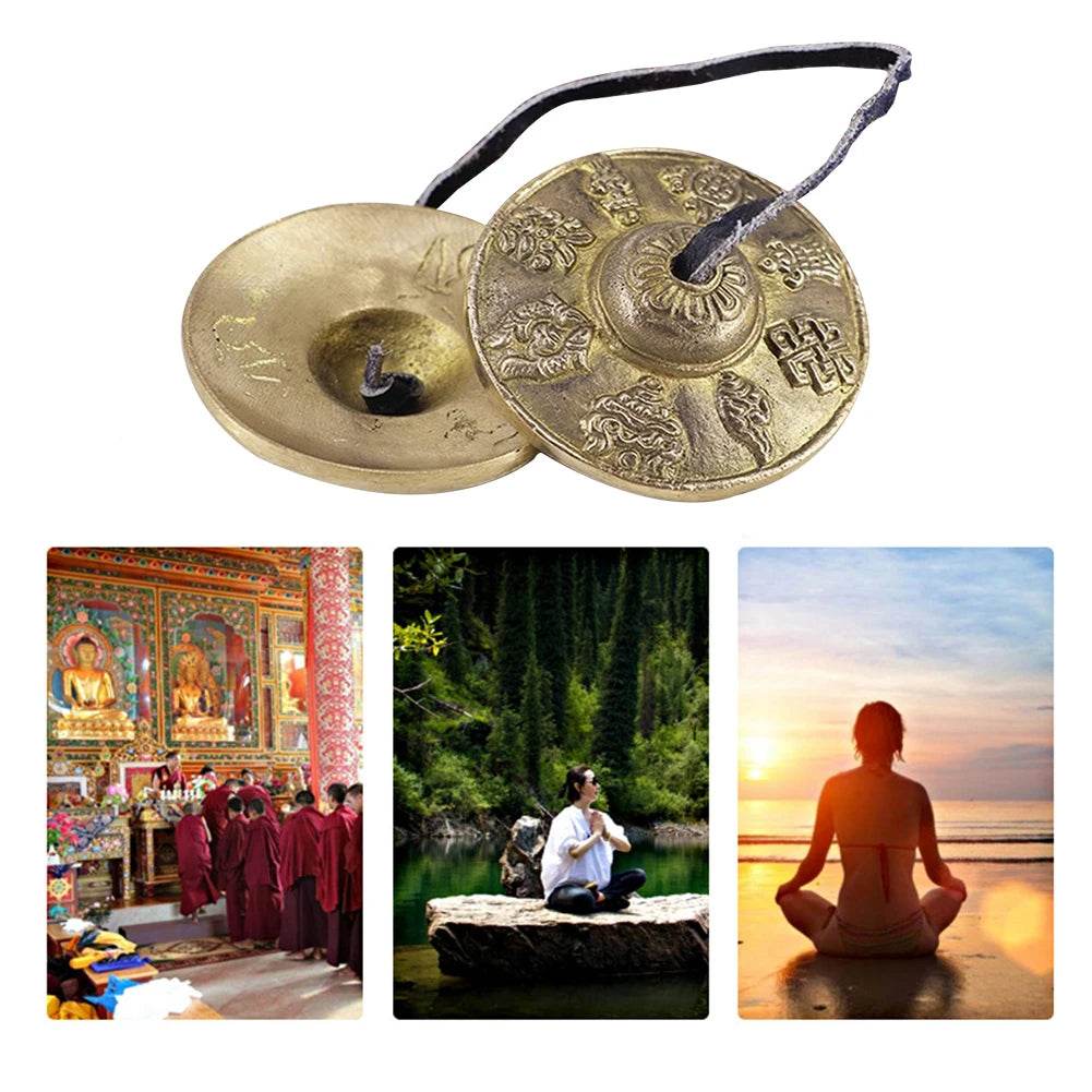 Tibetan Tingsha Cymbals Portable Tibetan Meditation Tingsha Cymbal Bell Mental Health Relief Easy To Play Family Friends Gift - Sleep Galleria