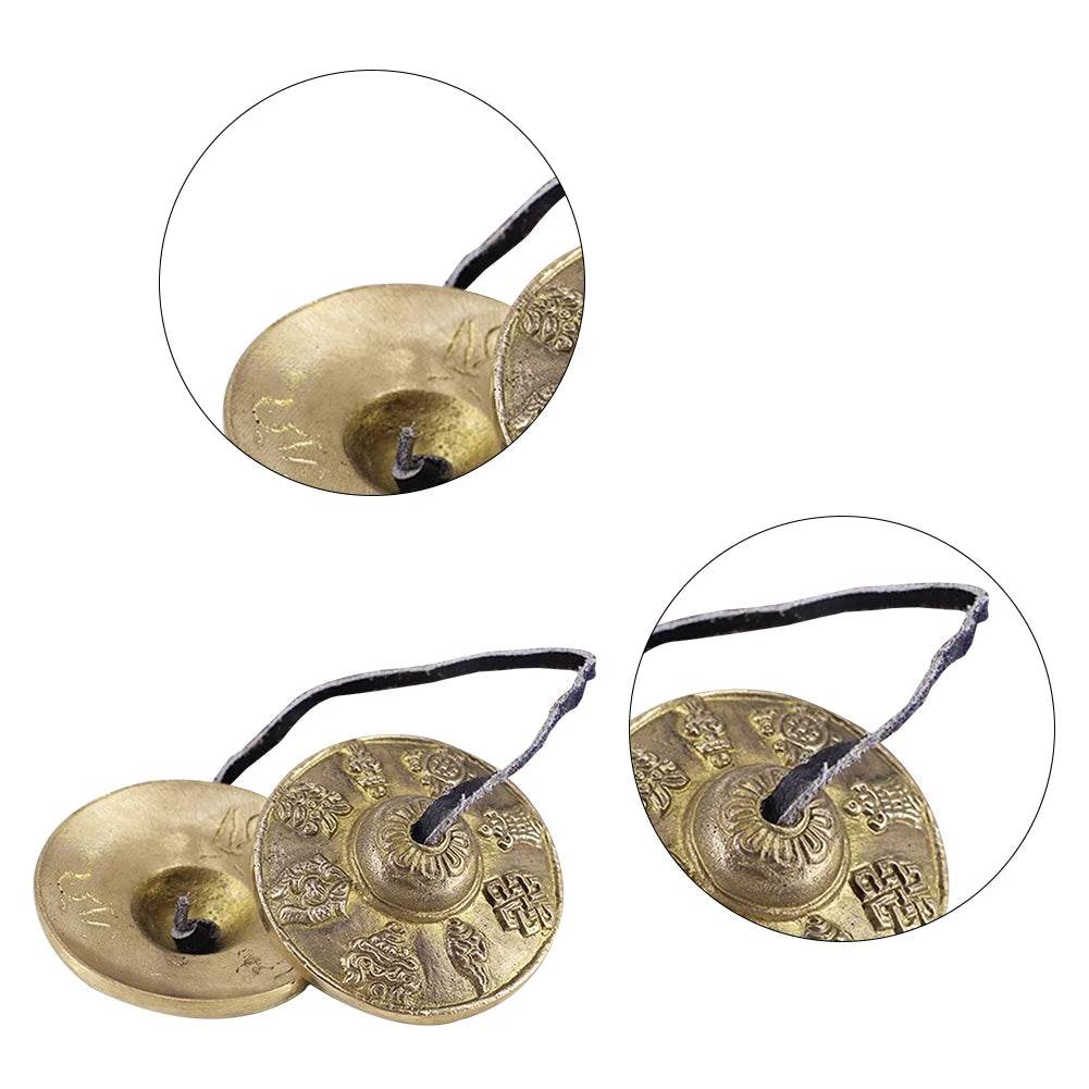 Tibetan Tingsha Cymbals Portable Tibetan Meditation Tingsha Cymbal Bell Mental Health Relief Easy To Play Family Friends Gift - Sleep Galleria