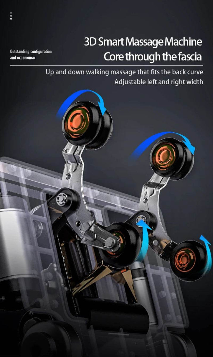 USA Local Delivery 135cmSL Shiatsu 4D Heating Airbag Zero Gravity full body Massage Chair Home Office Chair - Sleep Galleria