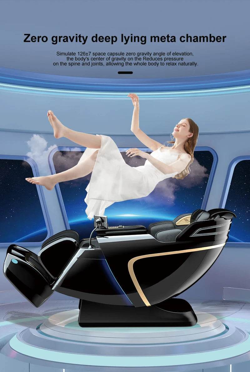 USA Local Delivery 135cmSL Shiatsu 4D Heating Airbag Zero Gravity full body Massage Chair Home Office Chair - Sleep Galleria