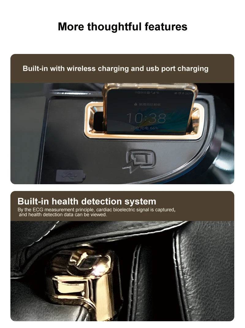 USA Local Delivery 135cmSL Shiatsu 4D Heating Airbag Zero Gravity full body Massage Chair Home Office Chair - Sleep Galleria