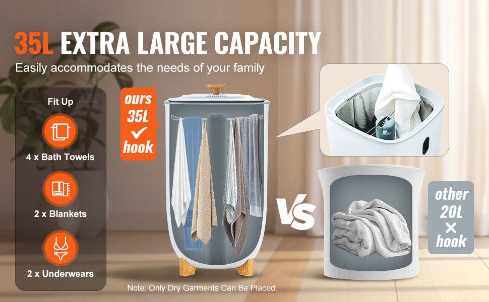 VEVOR 35L Towel Warmer Luxury Large Towel Warmer Bucket with Drying Modes & LED Screen for Bathroom Spa Bathrobe Blanket - Sleep Galleria