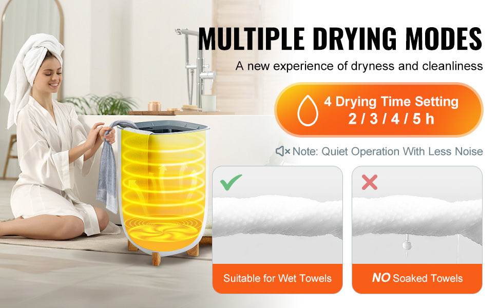 VEVOR 35L Towel Warmer Luxury Large Towel Warmer Bucket with Drying Modes & LED Screen for Bathroom Spa Bathrobe Blanket - Sleep Galleria