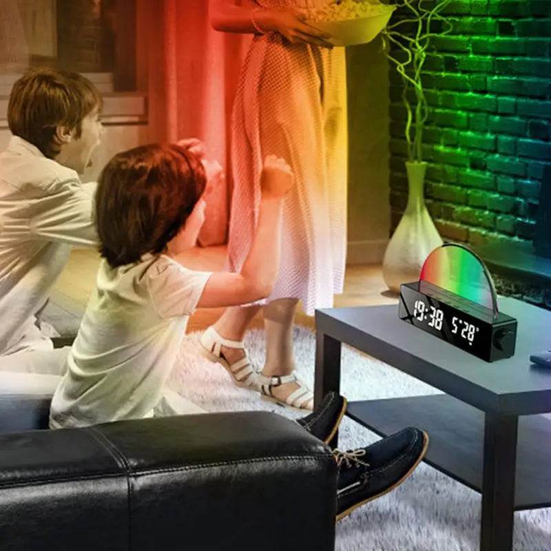 Wake Up Light Sunrise Alarm Clock Wake-up Atmosphere Night Light Smart Alarm Clock Alarm Clocks For Bedrooms Multi-Color Display - Sleep Galleria