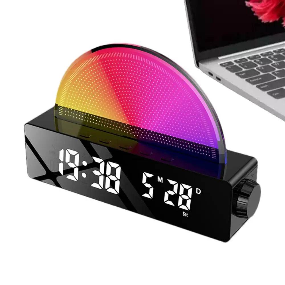 Wake Up Light Sunrise Alarm Clock Wake-up Atmosphere Night Light Smart Alarm Clock Alarm Clocks For Bedrooms Multi-Color Display - Sleep Galleria