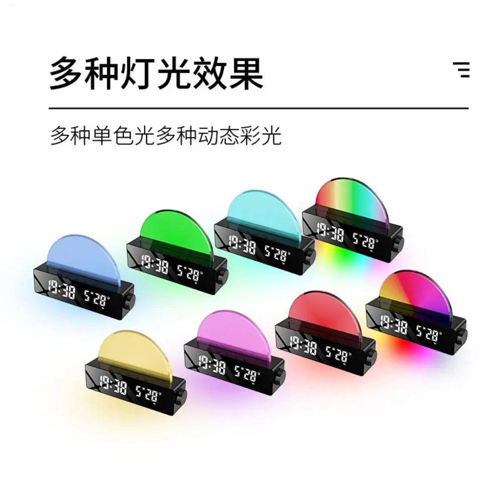 Wake Up Light Sunrise Alarm Clock Wake-up Atmosphere Night Light Smart Alarm Clock Alarm Clocks For Bedrooms Multi-Color Display - Sleep Galleria