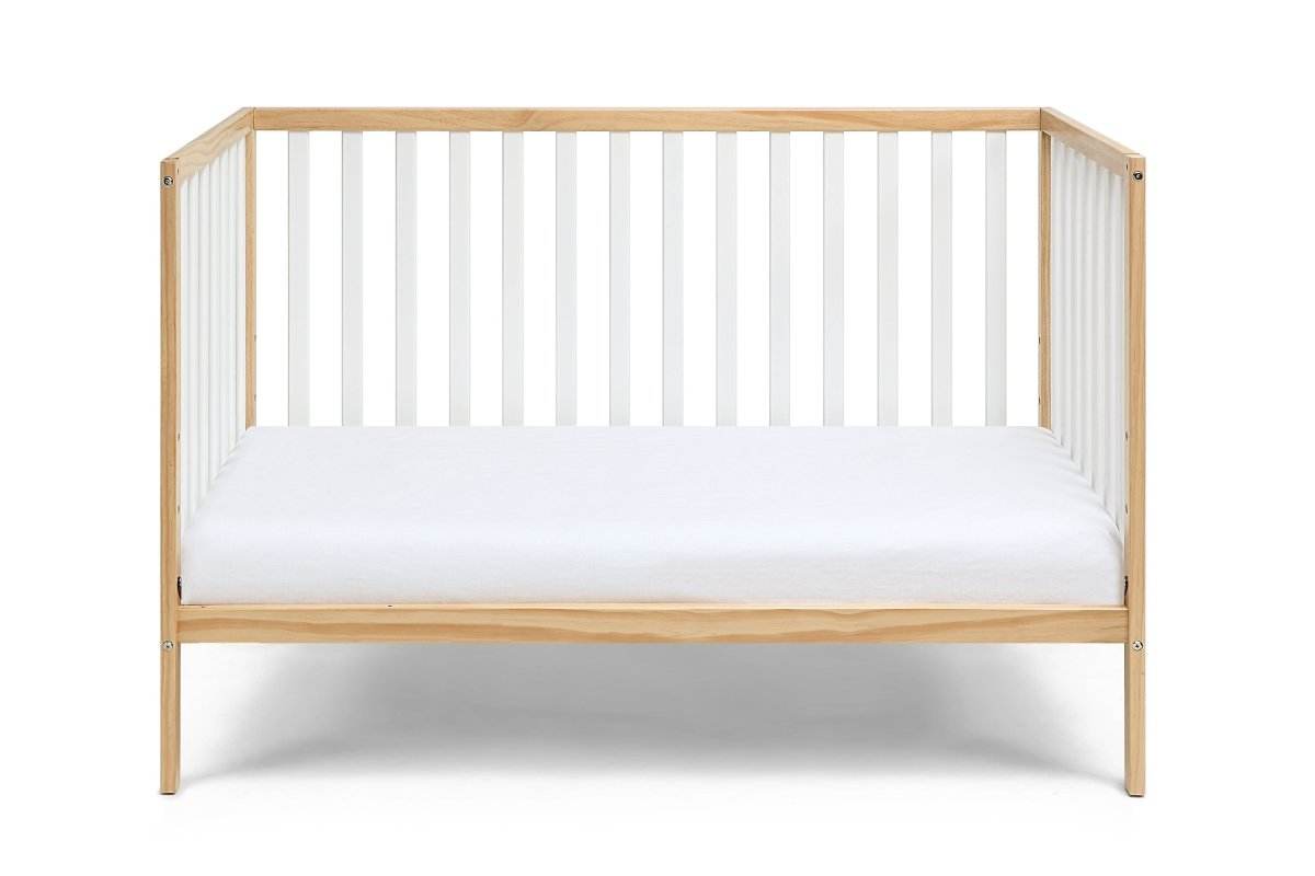 Convertible Two-Tone Solid Wood Island Crib - Sleep Galleria