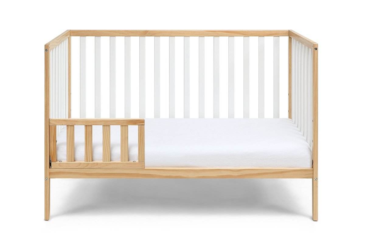Convertible Two-Tone Solid Wood Island Crib - Sleep Galleria