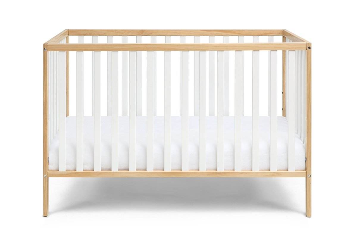 Convertible Two-Tone Solid Wood Island Crib - Sleep Galleria