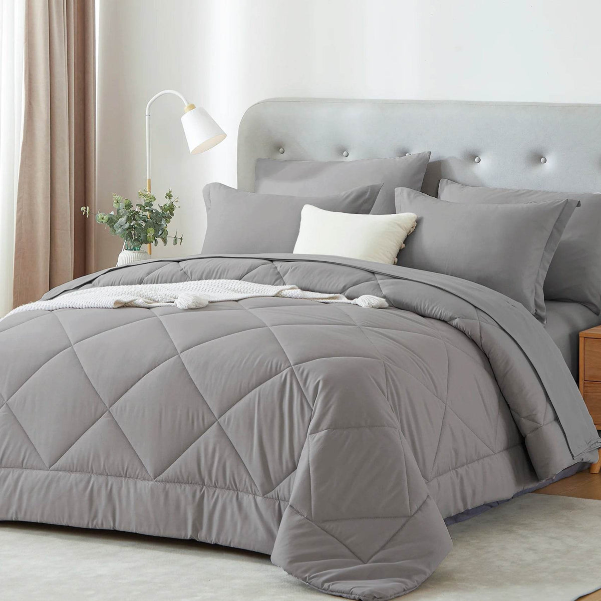 Extra Soft 7-Piece Microfiber Comforter Bedding Set - Sleep Galleria