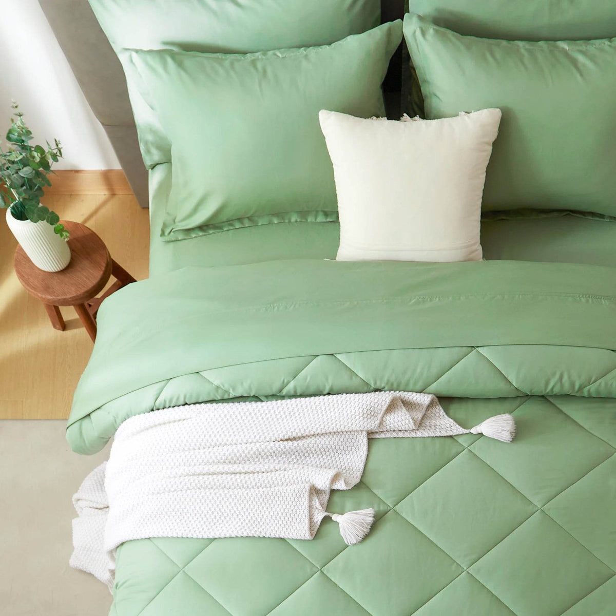 Extra Soft 7-Piece Microfiber Comforter Bedding Set - Sleep Galleria