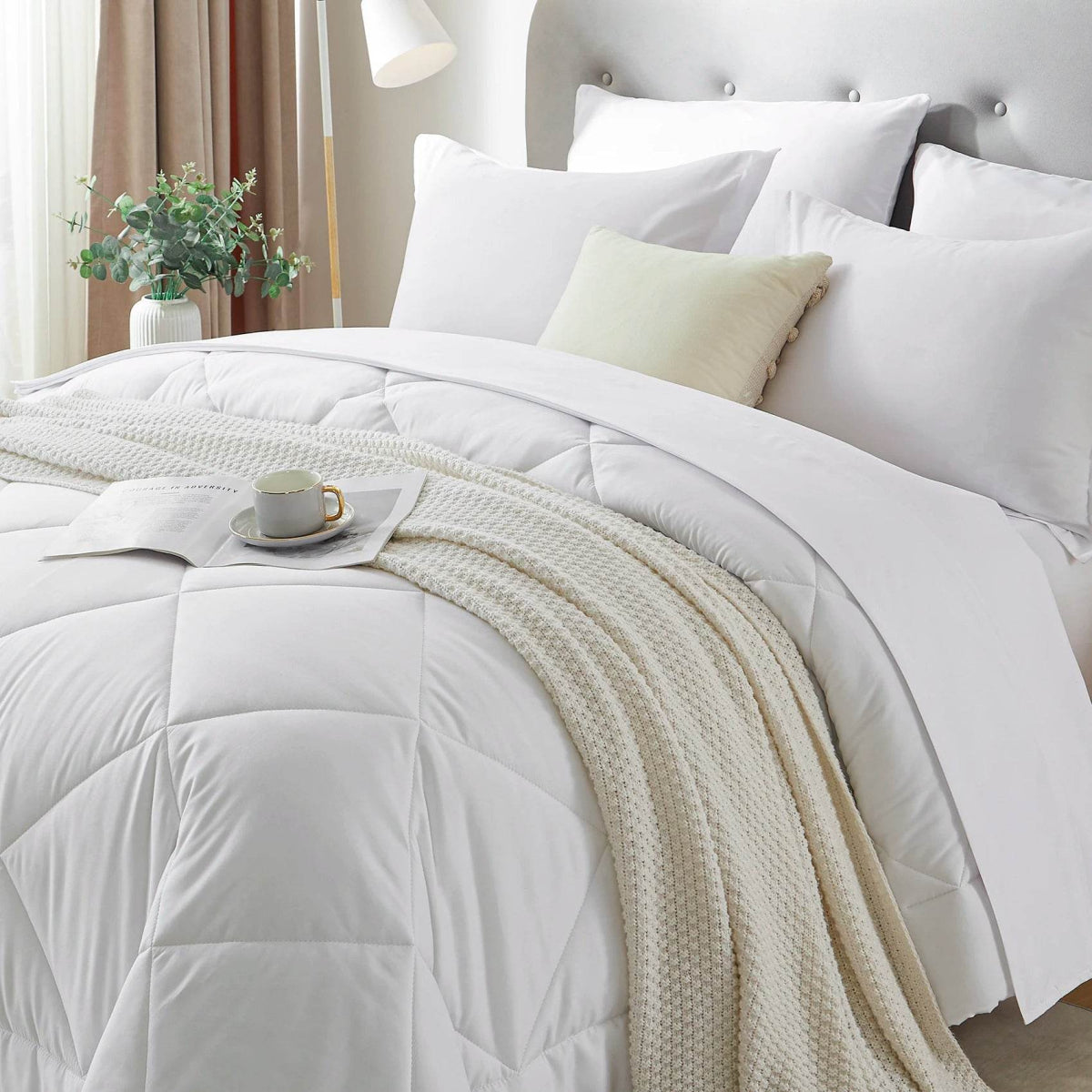 Extra Soft 7-Piece Microfiber Comforter Bedding Set - Sleep Galleria