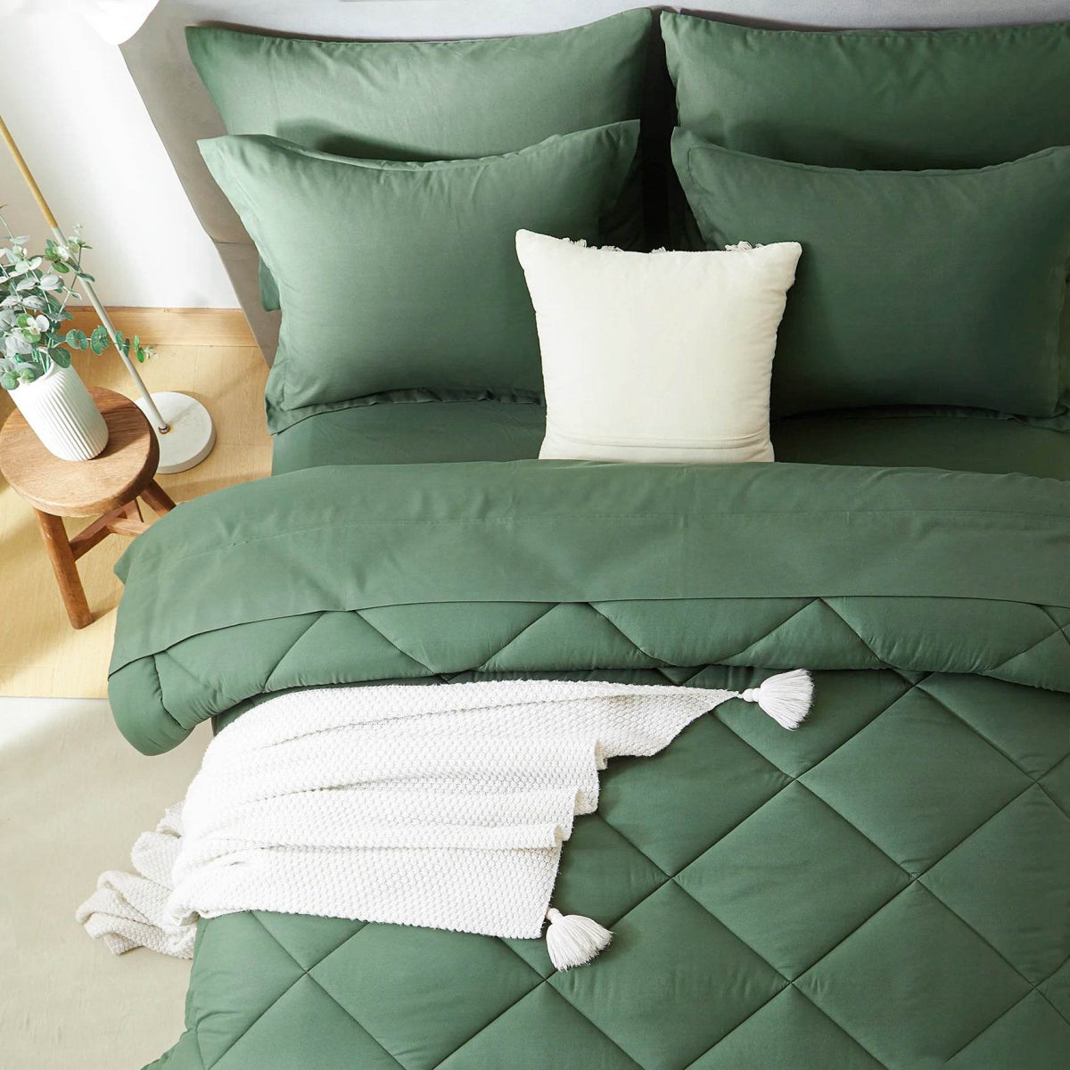 Extra Soft 7-Piece Microfiber Comforter Bedding Set - Sleep Galleria