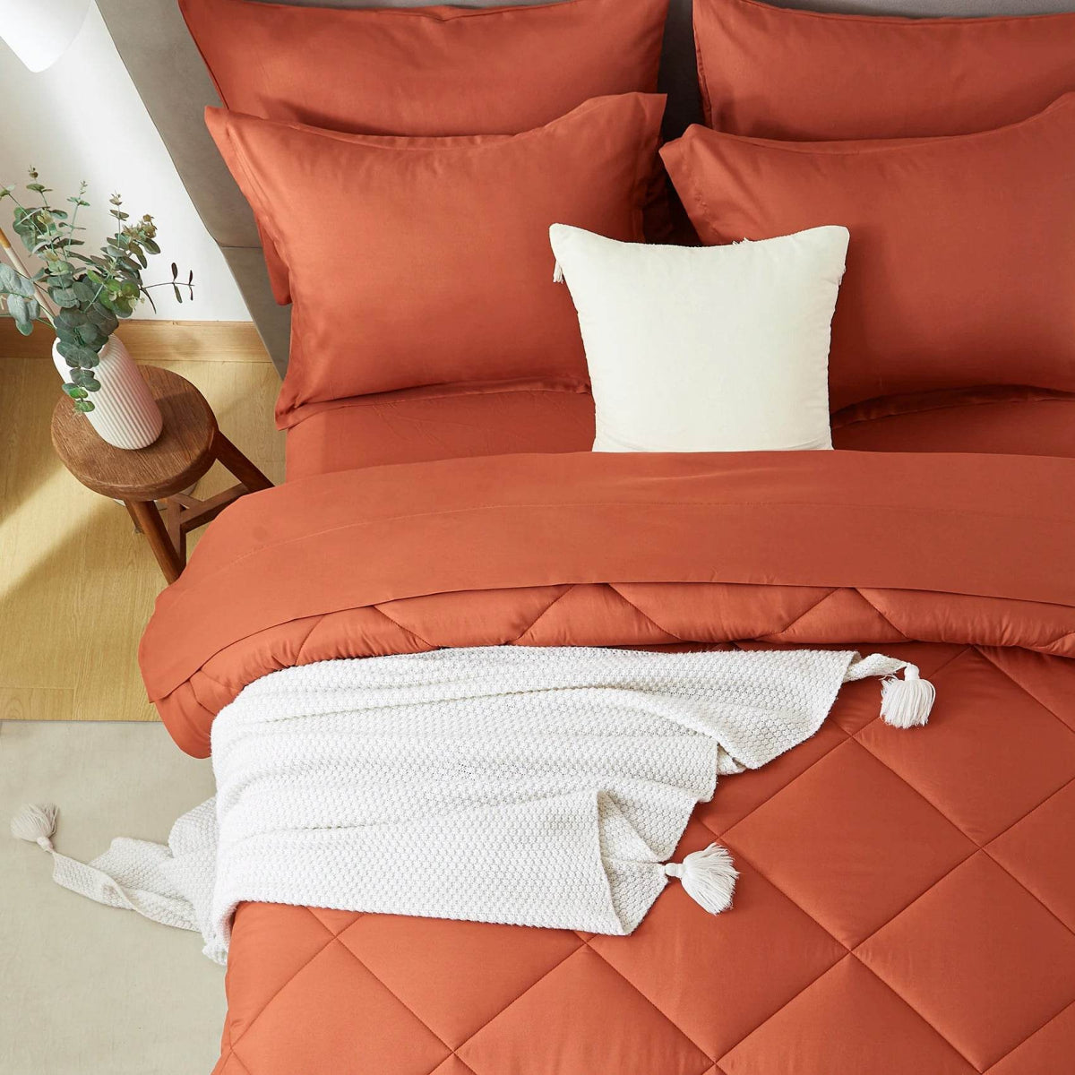 Extra Soft 7-Piece Microfiber Comforter Bedding Set - Sleep Galleria