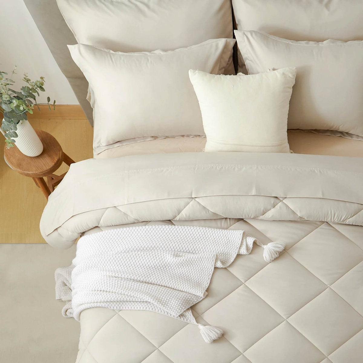 Extra Soft 7-Piece Microfiber Comforter Bedding Set - Sleep Galleria