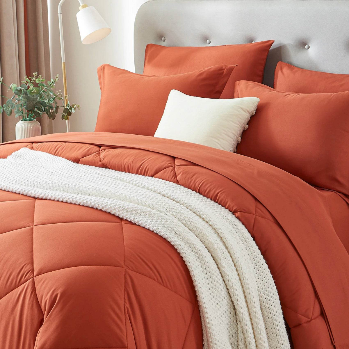 Extra Soft 7-Piece Microfiber Comforter Bedding Set - Sleep Galleria