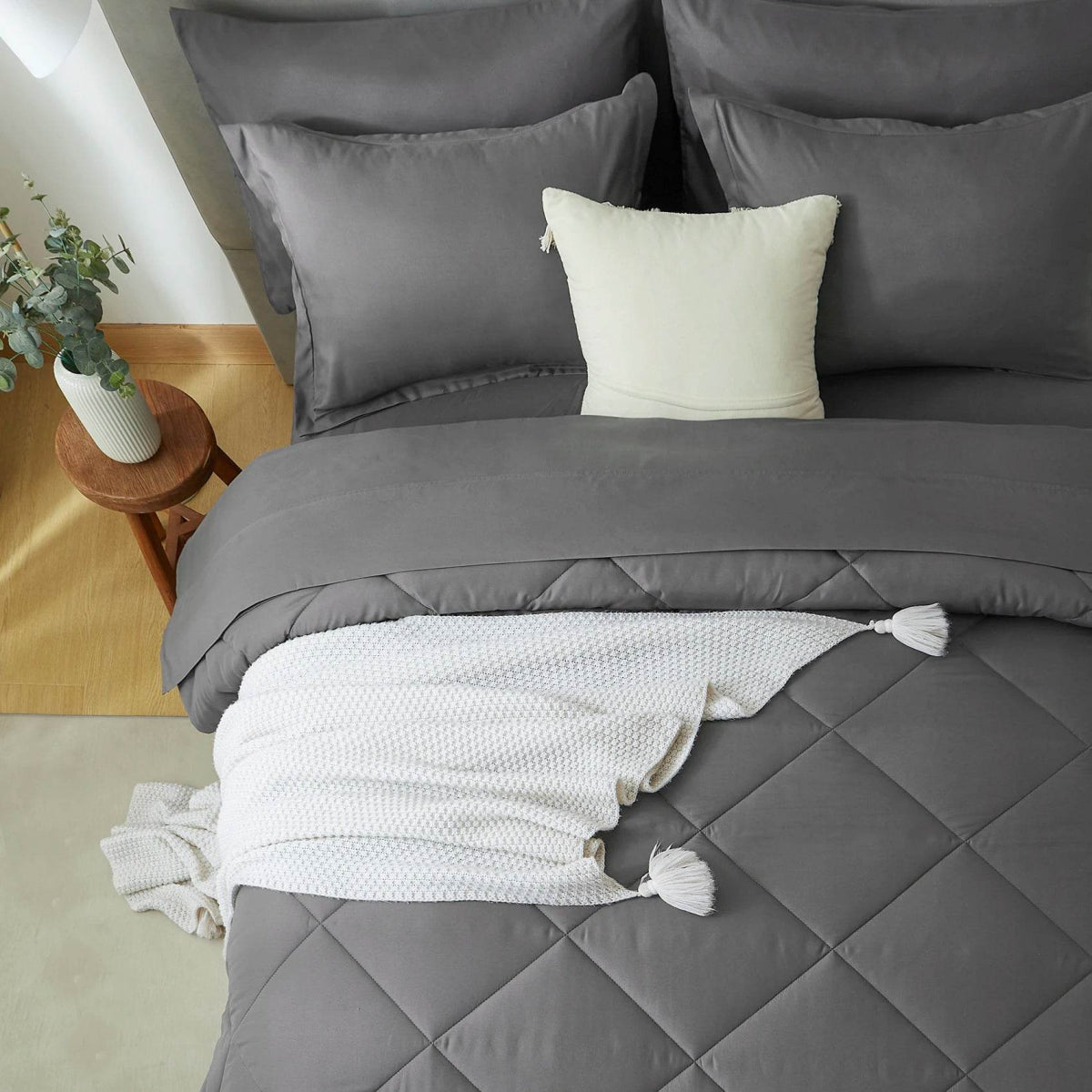 Extra Soft 7-Piece Microfiber Comforter Bedding Set - Sleep Galleria