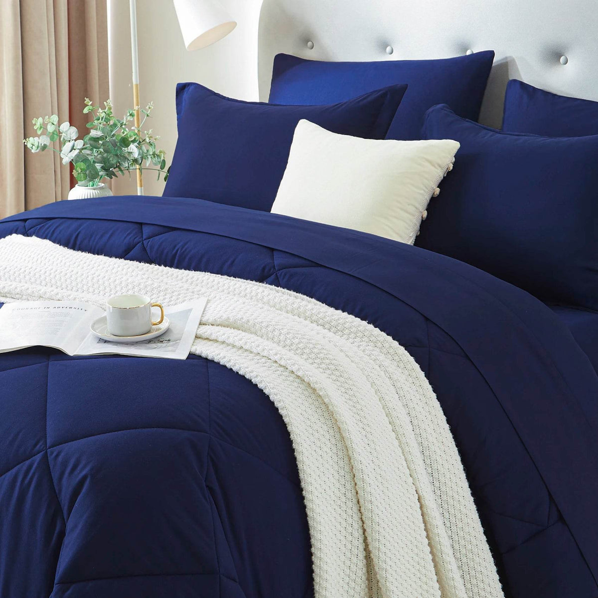 Extra Soft 7-Piece Microfiber Comforter Bedding Set - Sleep Galleria