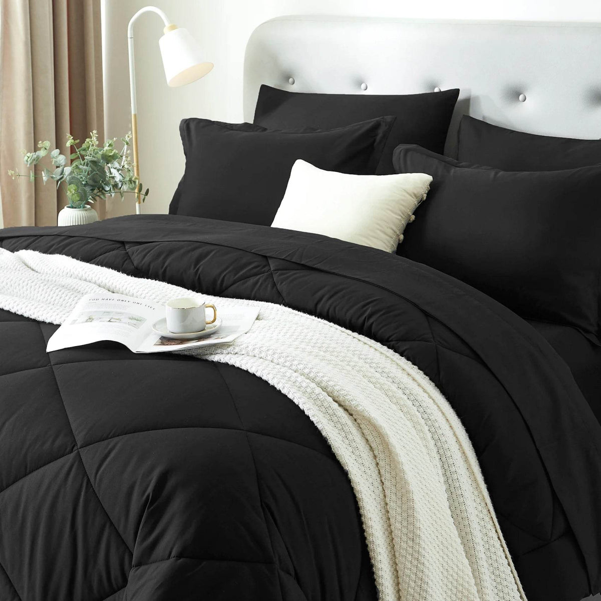 Extra Soft 7-Piece Microfiber Comforter Bedding Set - Sleep Galleria