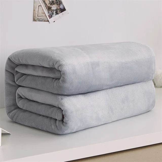 Fluffy Coral Fleece Plush Winter Blanket - Sleep Galleria