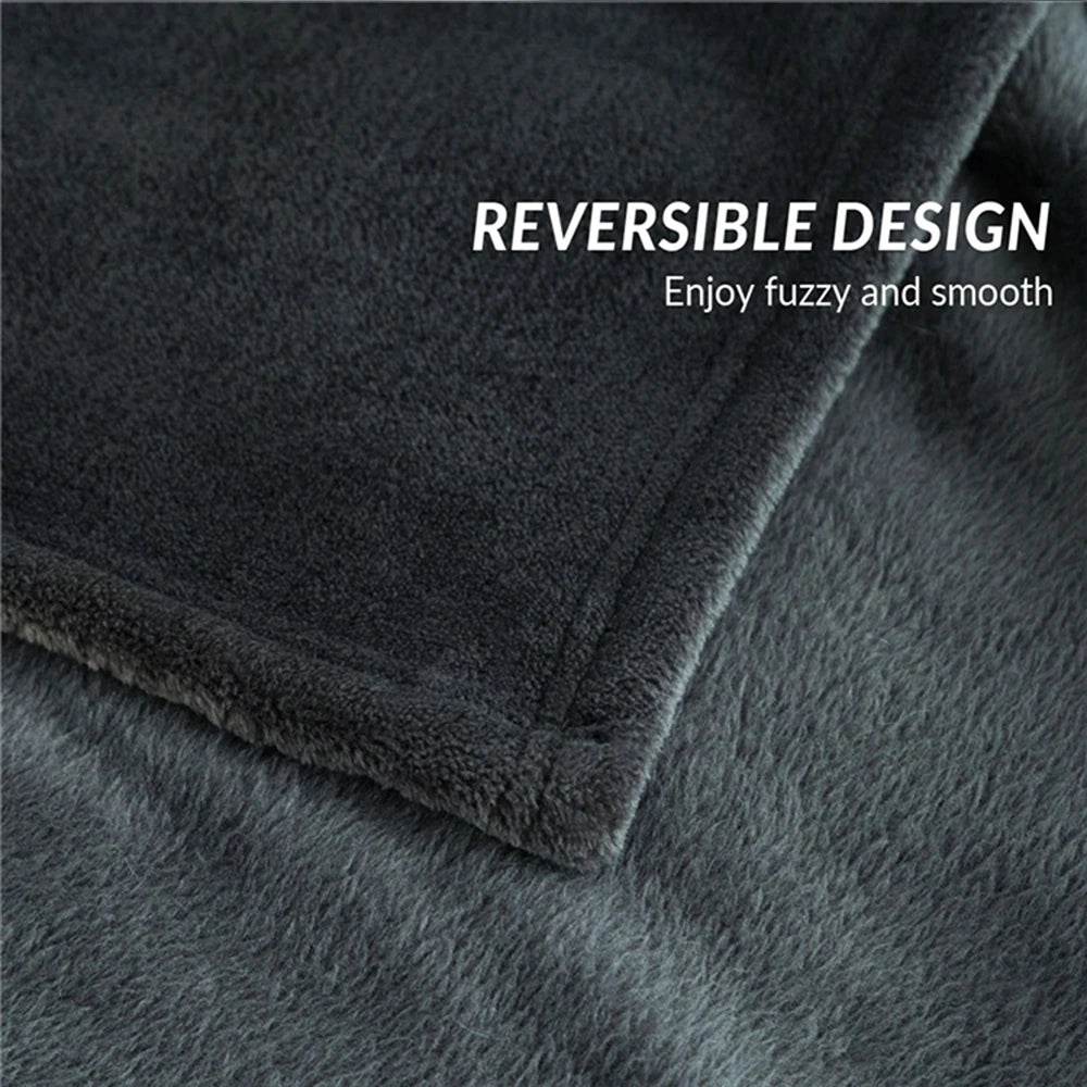 Fluffy Coral Fleece Plush Winter Blanket - Sleep Galleria