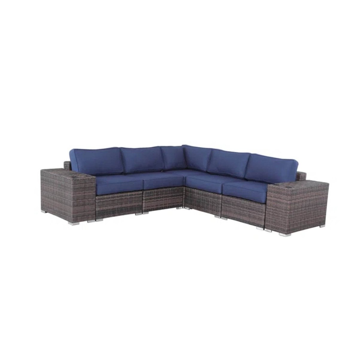 Fully Assembled Rattan Wicker 4 - Person Outdoor Seating Group - Slumberine - Omega Lifestyles