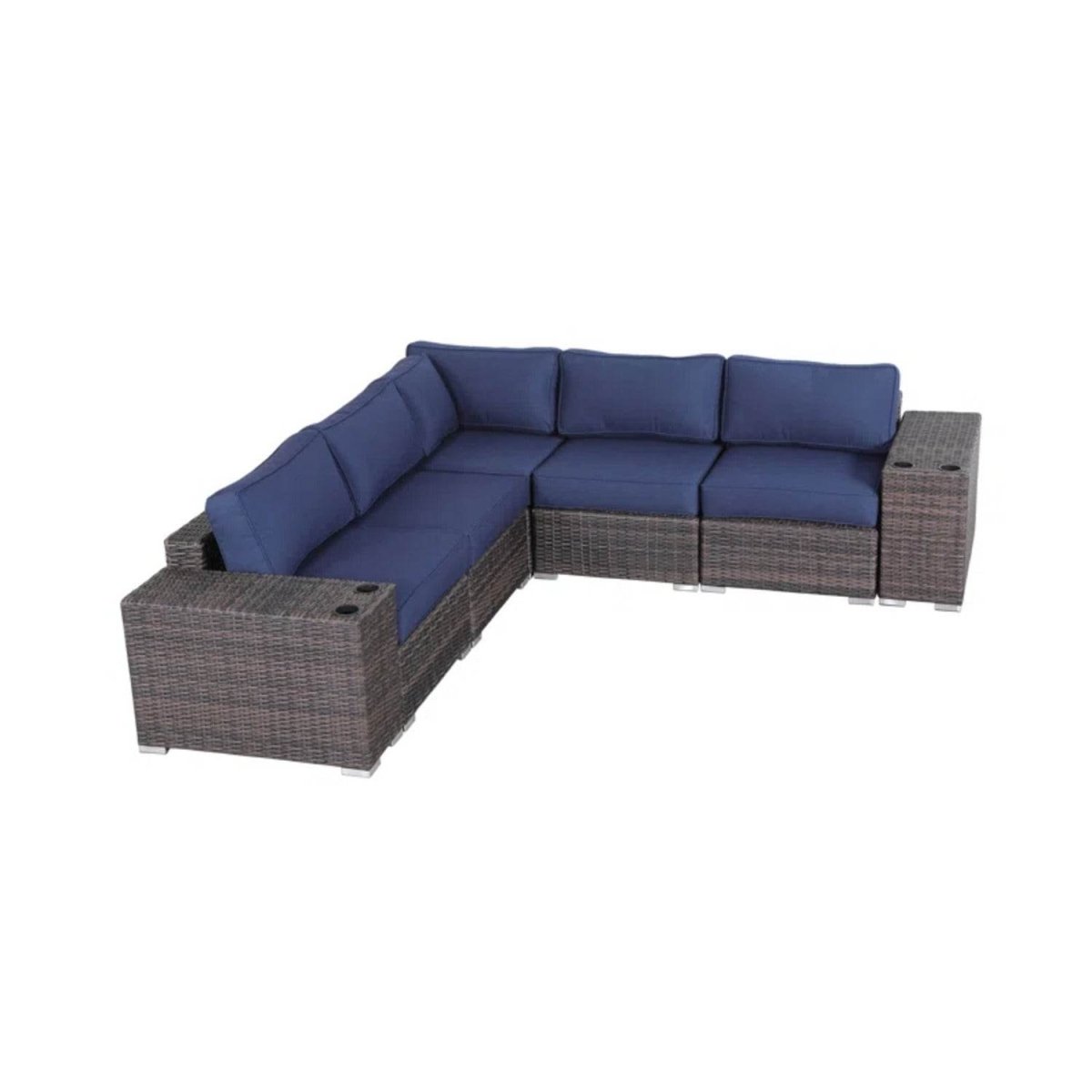 Fully Assembled Rattan Wicker 4 - Person Outdoor Seating Group - Slumberine - Omega Lifestyles